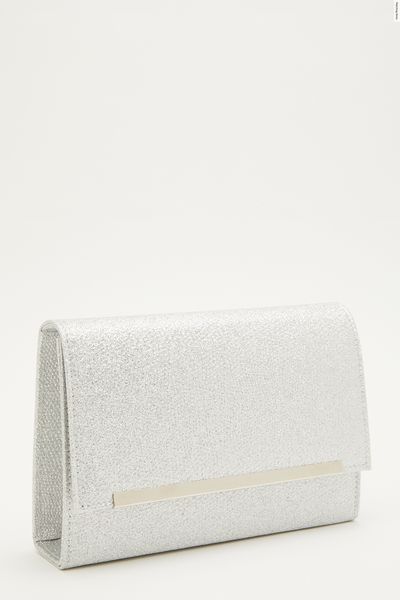 Silver Shimmer Cross Body Bag